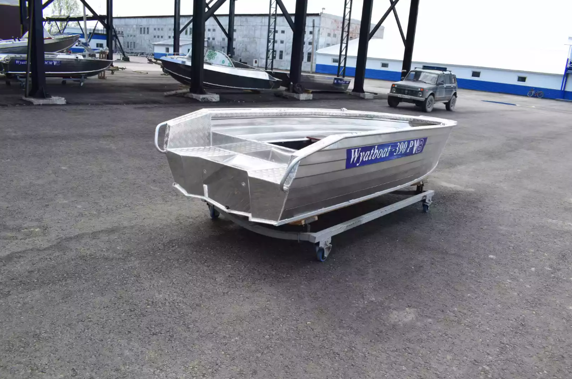 Алюминиевая лодка Wyatboat-390Р Увеличенный борт в Дербенте