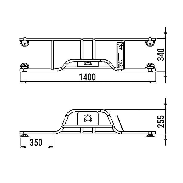 Стойка рулевая с бортовым креплением малая в Дербенте