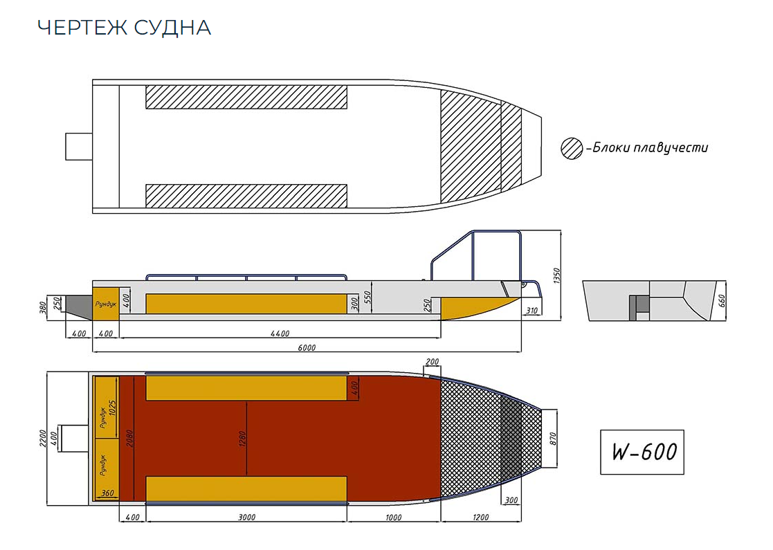 Алюминиевая лодка Wyatboat-600 в Дербенте