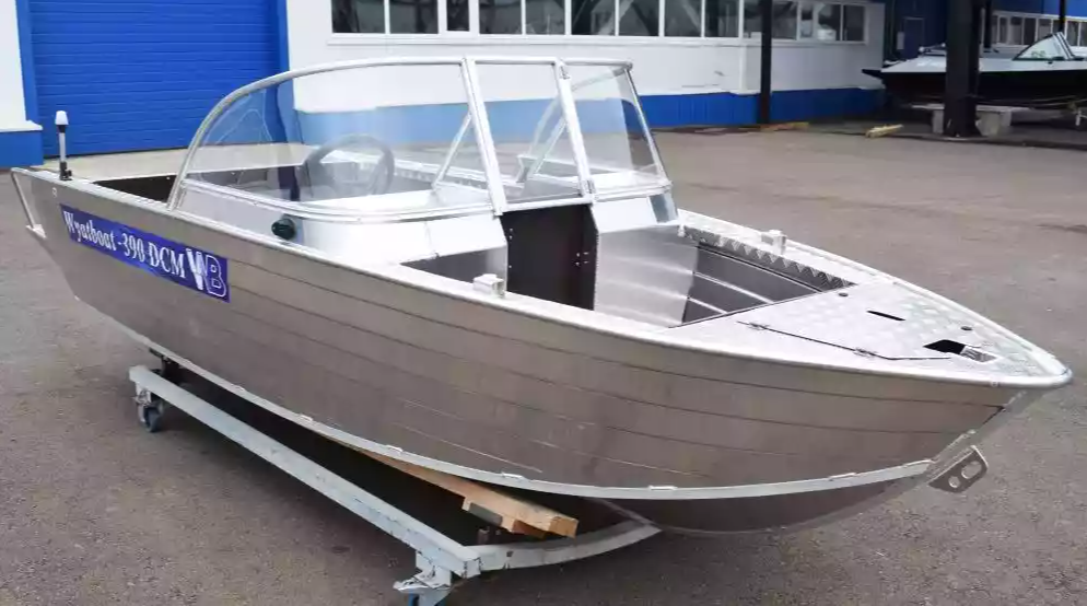 Алюминиевая лодка Wyatboat-390 DCM Увеличенный борт в Дербенте