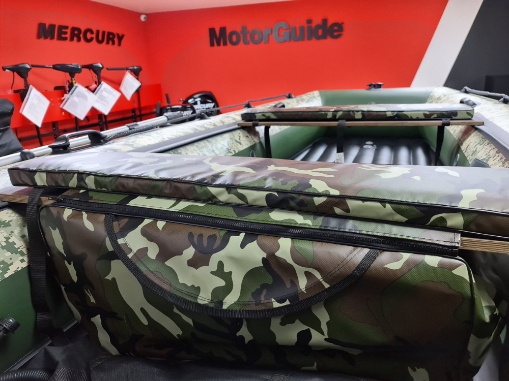 КОМПЛЕКТ МЯГКИХ НАКЛАДОК С СУМКОЙ ДЛЯ ЛОДОК 105Х20 КАМУФЛЯЖ в Дербенте