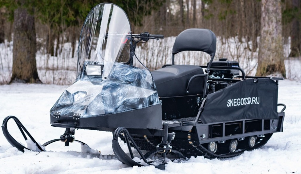 Миниснегоход Бурлак Егерь Экспедитор 15 л.с. , реверс, тормоз, капот белый в Дербенте