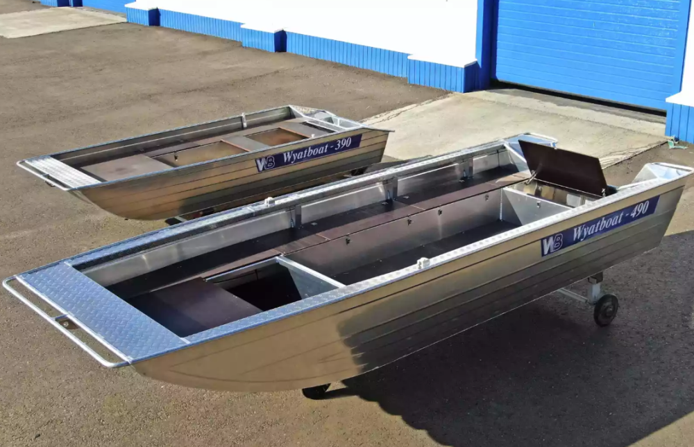 Алюминиевая лодка Wyatboat-490 Jonboat в Дербенте