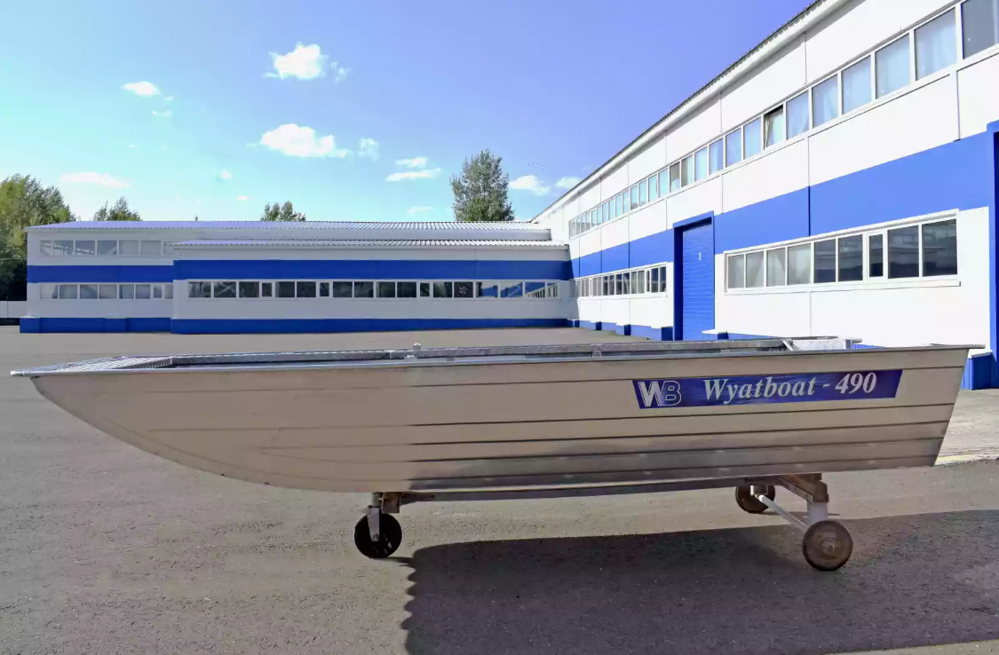 Алюминиевая лодка Wyatboat-490 Jonboat в Дербенте