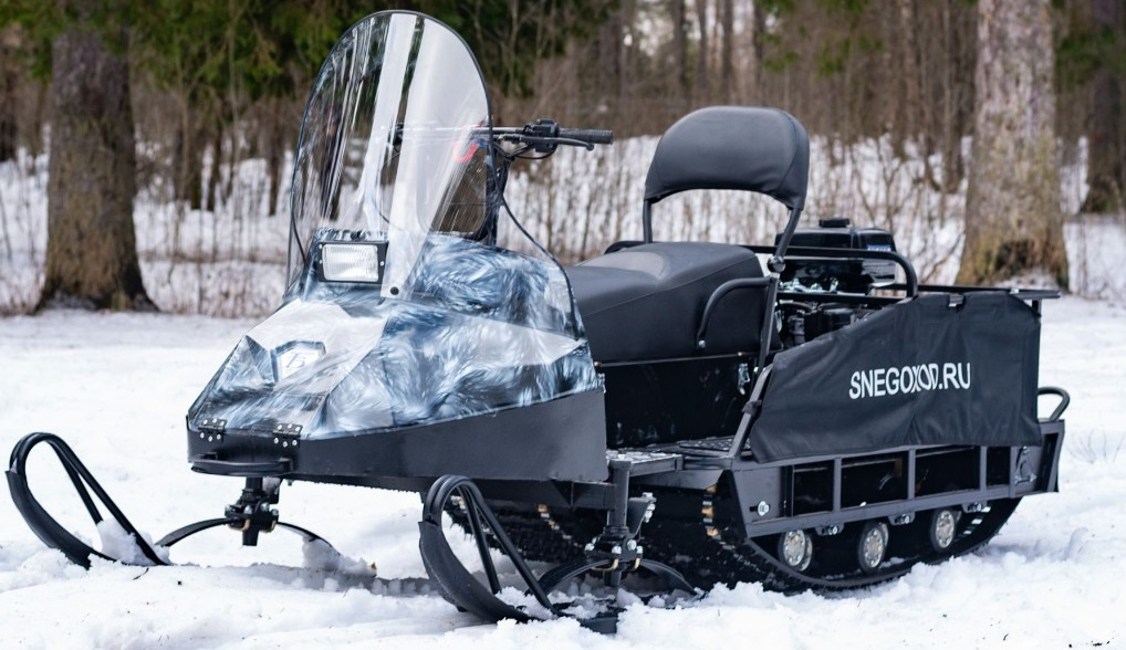 Миниснегоход Бурлак Егерь Экспедитор 15 л.с. , реверс, тормоз, капот белый в Дербенте