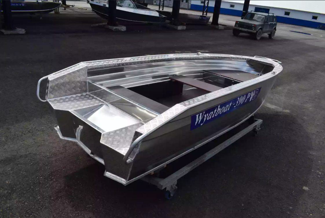 Алюминиевая лодка Wyatboat-390Р Увеличенный борт в Дербенте