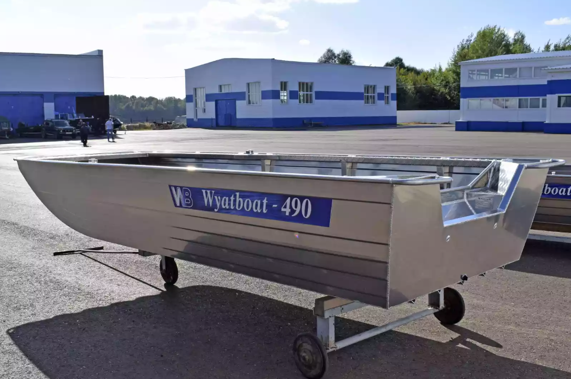 Алюминиевая лодка Wyatboat-490 Jonboat в Дербенте