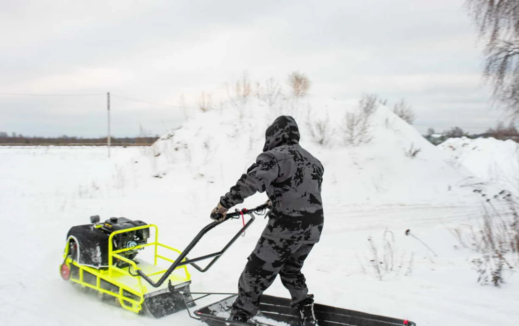 Мотобуксировщик Бурлак ХОЗЯИН-1 (капот металл) в Дербенте