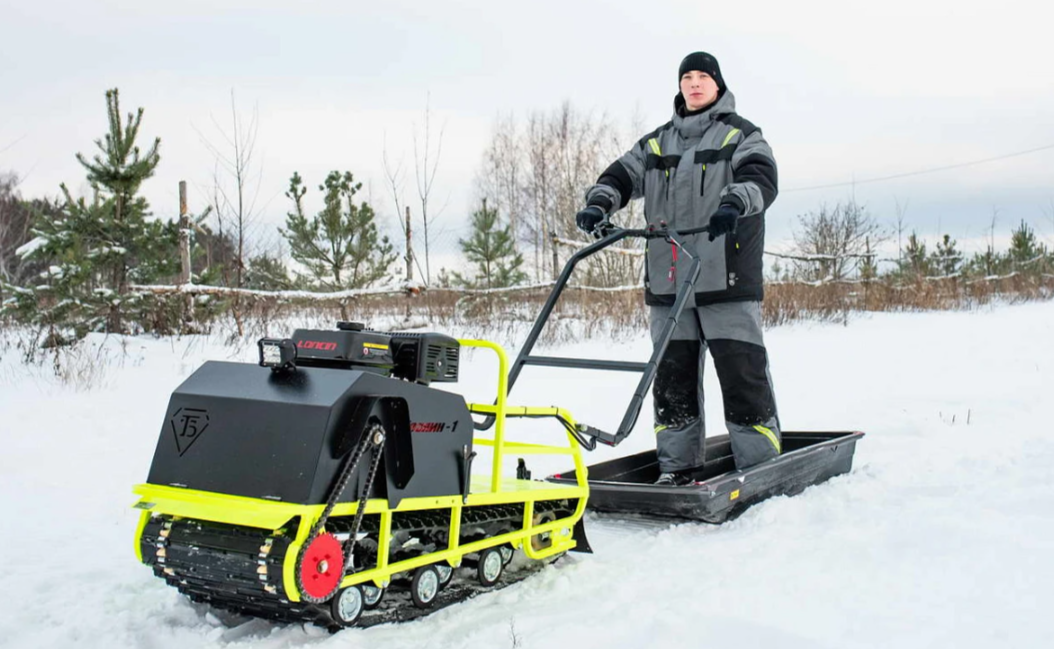 Мотобуксировщик Бурлак ХОЗЯИН-1 (капот металл) в Дербенте