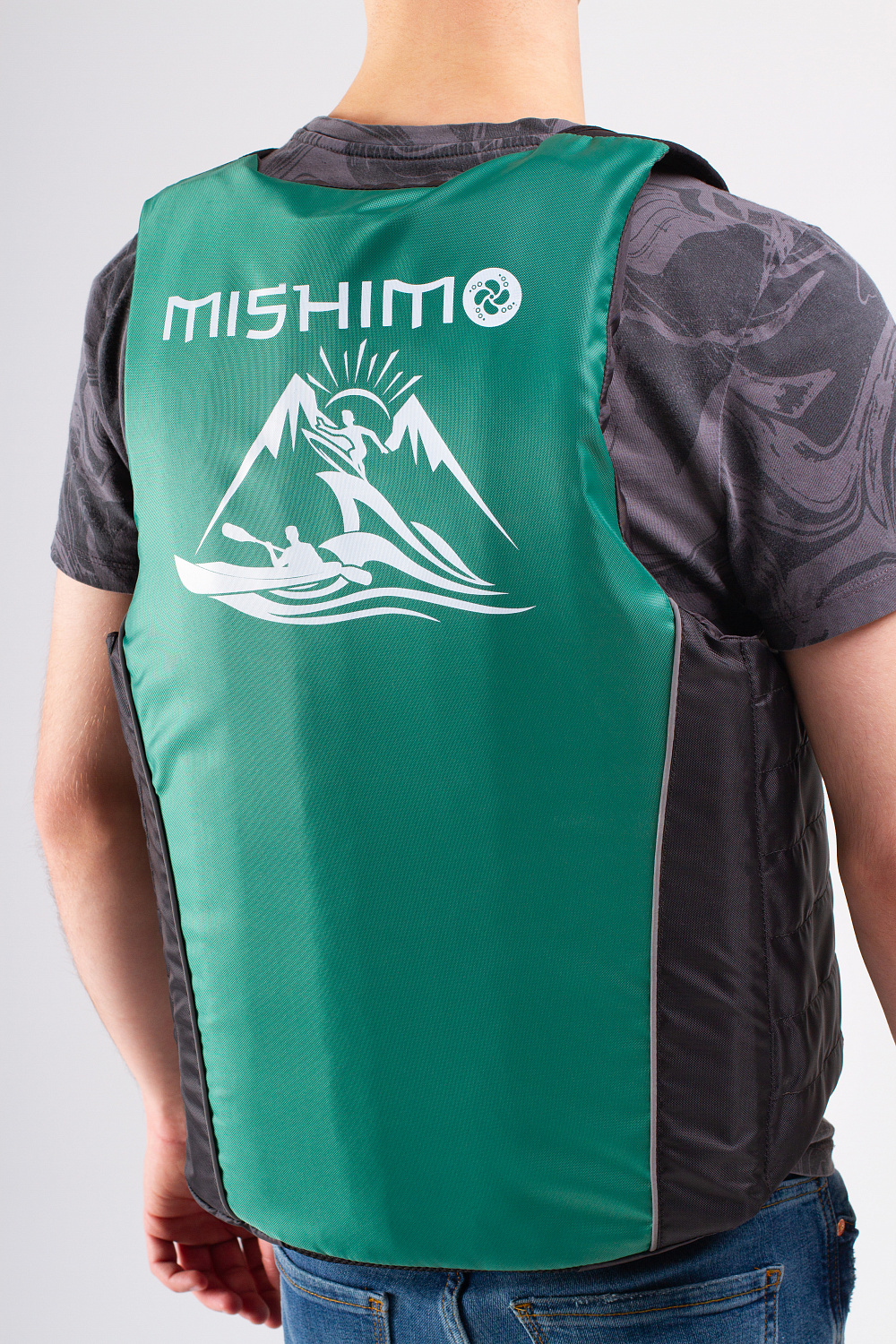 Жилет спасательный MISHIMO PRO Премиум качества Черно-зеленый в Дербенте