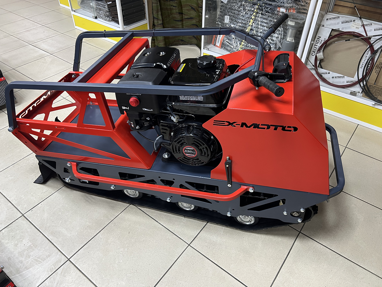 Мотобуксировщик EX-MOTO SNOWDOG S500 15л.с в Дербенте