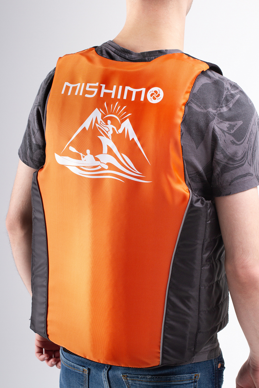 Жилет спасательный MISHIMO PRO Премиум качества Черно-оранжевый в Дербенте