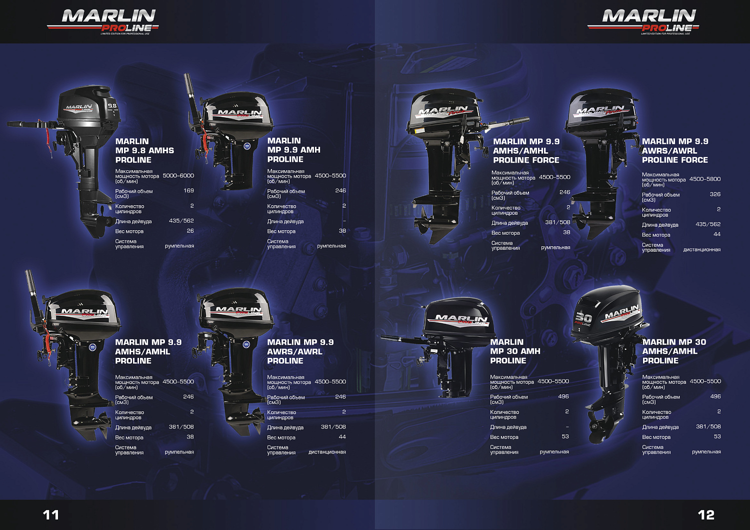 Лодочный мотор MARLIN PROLINE MP 9.9 (15) AMHS в Дербенте